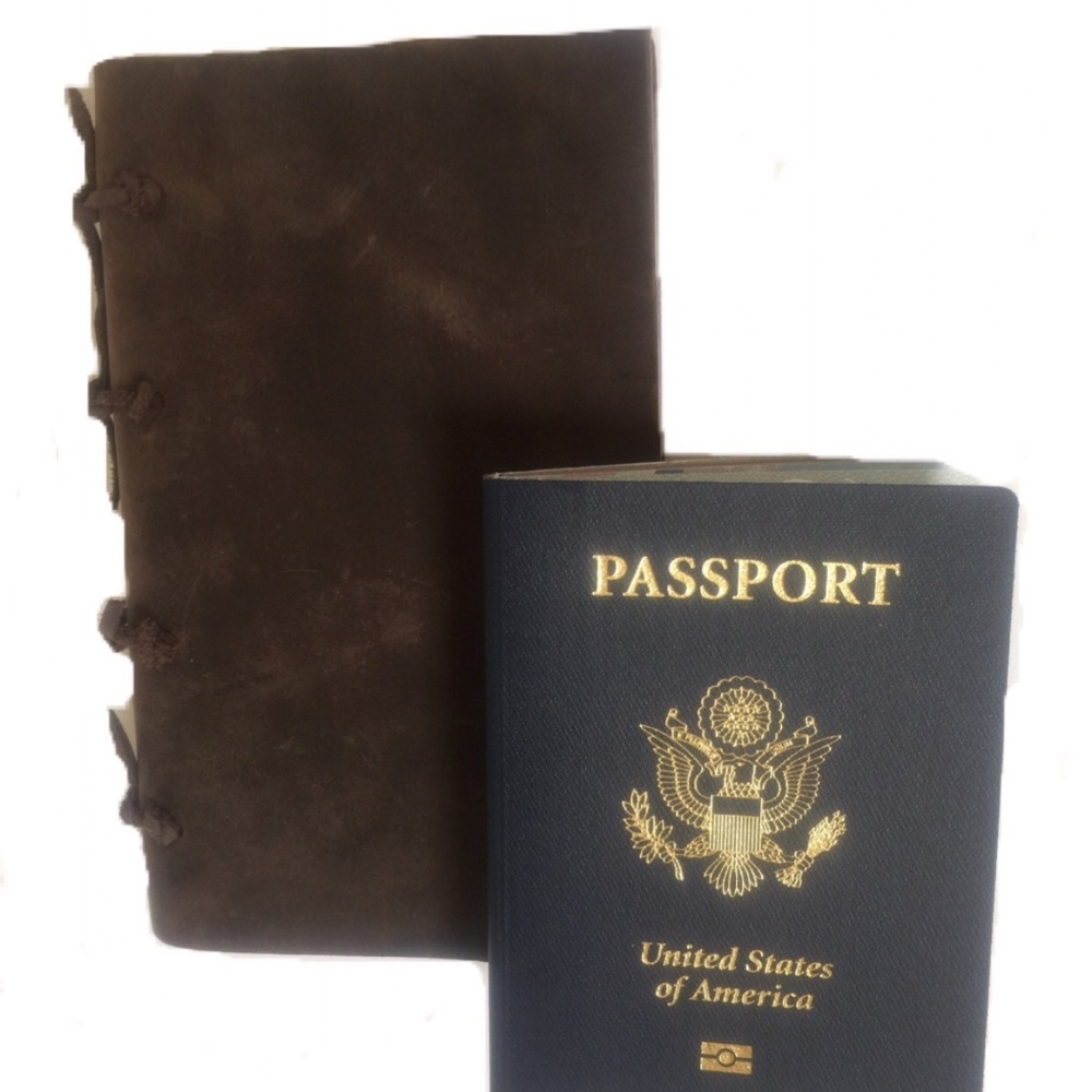 Real Leather Handmade Notebook Travel Journal - Picture 6 of 6